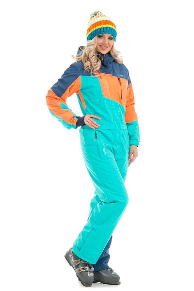 Женский горнолыжный Комбинезон Snow Headquarter Бирюзовый, 83819