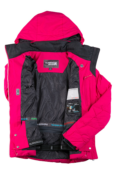 Женский горнолыжный Пуховик Running River Малиновый, 827867