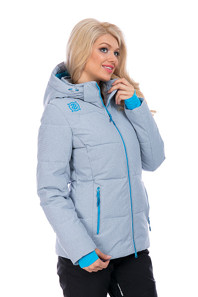 Женский горнолыжный Пуховик WHS Голубой, 8783188