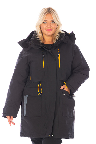 Женская зимняя Парка WHS Черный, 8783339
