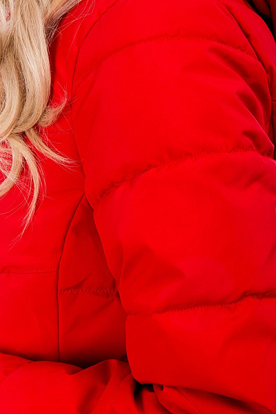 Женский зимний Пуховик WHS Красный, 8783151