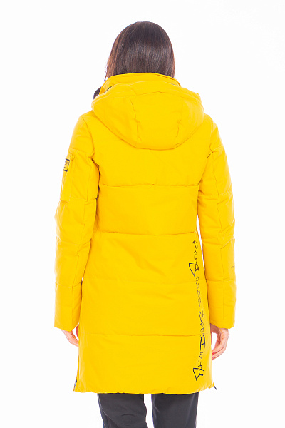 Пуховик WHS Желтый, 8783289