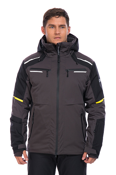 Мужская горнолыжная Куртка Running River Темно-серый, 827879