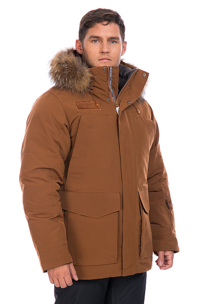 Мужская зимняя Парка Running River Коричневый, 827887
