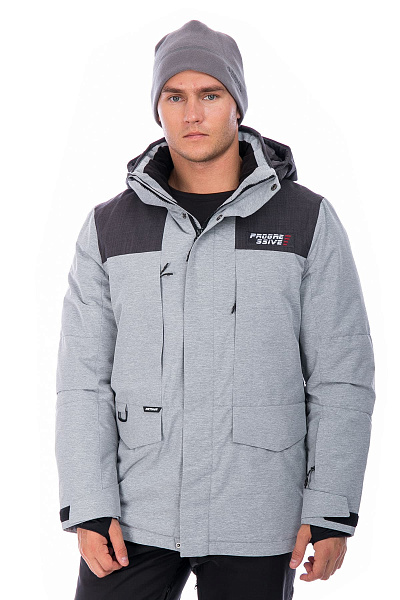 Мужская горнолыжная Куртка WHS Серый, 8783147