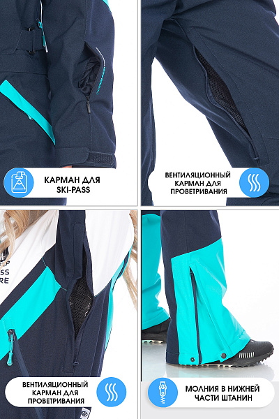 Комбинезон High Experience Бирюзовый, 6980430