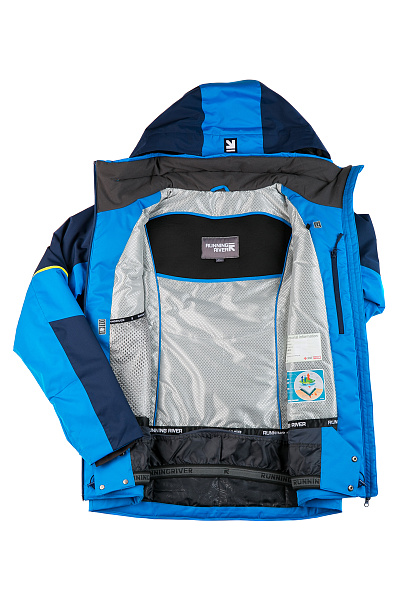 Мужская горнолыжная Куртка Running River Голубой, 827879