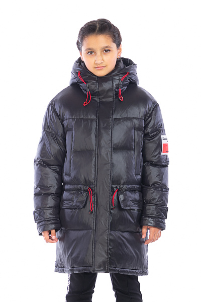 Пуховик WHS Черный, 8783298