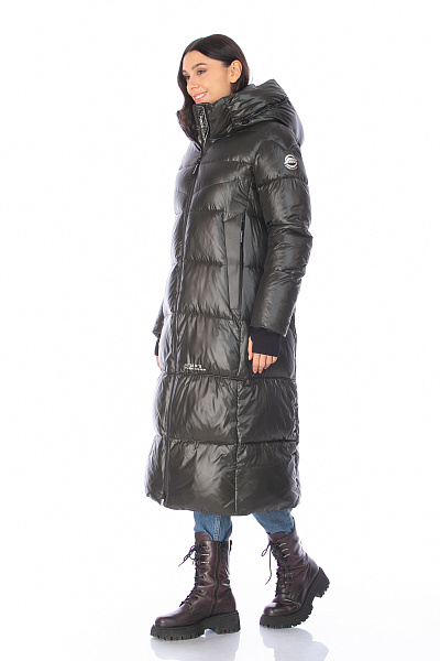 Пуховик FREE COVER Темно-зеленый, 70673