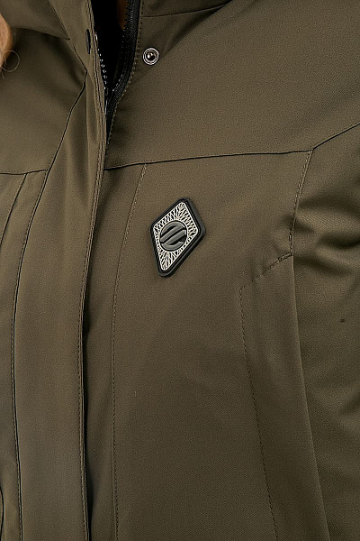 Женская зимняя Парка WHS Зеленый, 878383