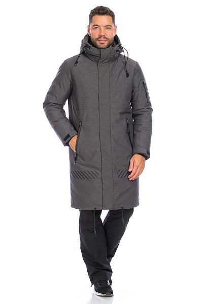Мужская зимняя Парка Lafor Темно-серый, 767067