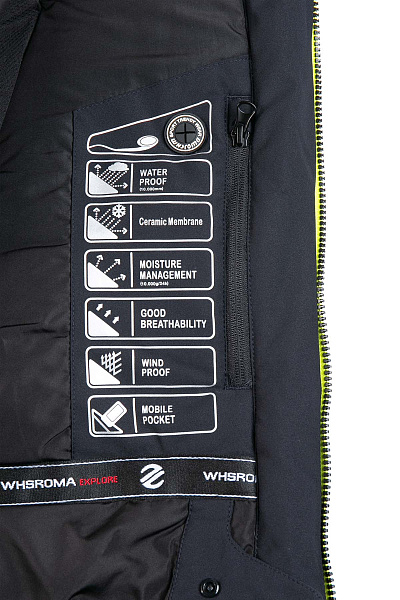 Мужской горнолыжный Костюм WHS Темно-серый, 8783471K1