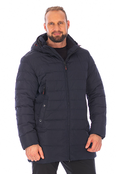 Мужской зимний Пуховик Lafor Темно-синий, 767030