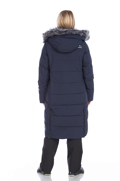 Пуховик женский WHS Темно-синий, 8783401