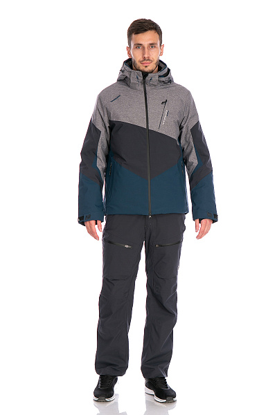 Мужской горнолыжный Костюм WHS Серо-синий, 8783312K2