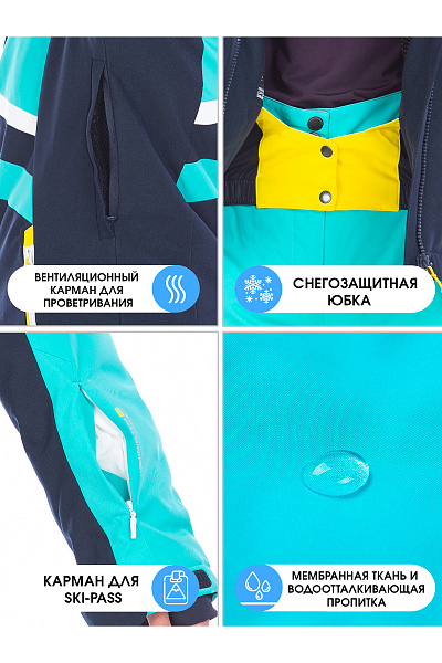 Куртка High Experience Бирюзовый, 6980402