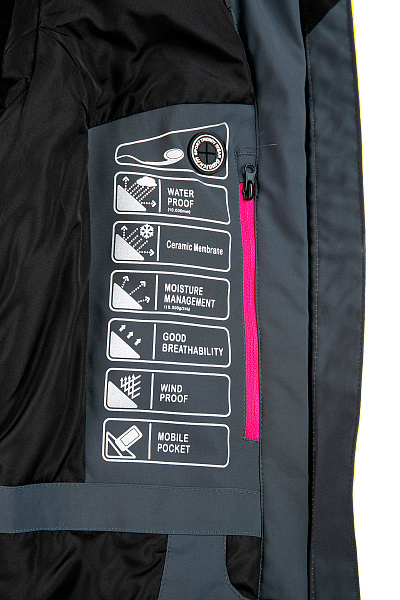 Женская горнолыжная Куртка WHS Желтый, 8783320