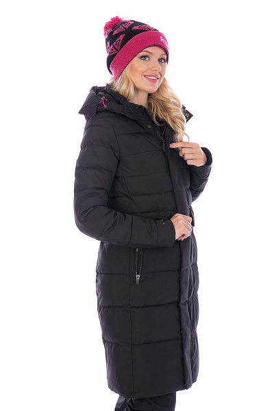 Женский зимний Пуховик WHS Черный, 8783156