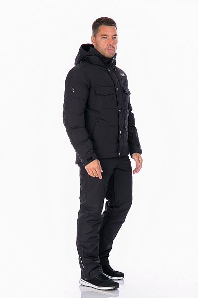 Мужской зимний Пуховик Running River Черный, 827871