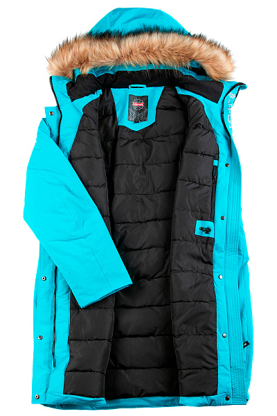 Женская зимняя Парка Lafor Бирюзовый, 767036