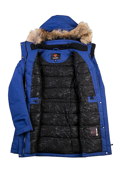 Женская зимняя Парка WHS Синий, 878383