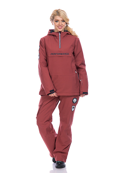 Женский горнолыжный Костюм High Experience Бордовый, 6980322K1