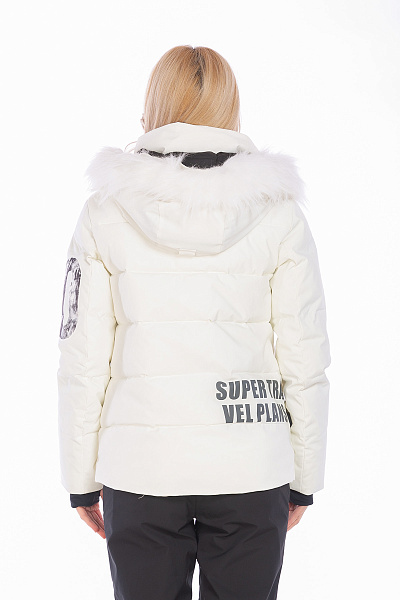 Пуховик Tisentele Белый, 847615
