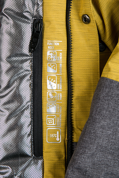 Мужская горнолыжная Куртка WHS Желтый, 8783232