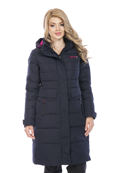 Женский зимний Пуховик Lafor Темно-синий, 76704
