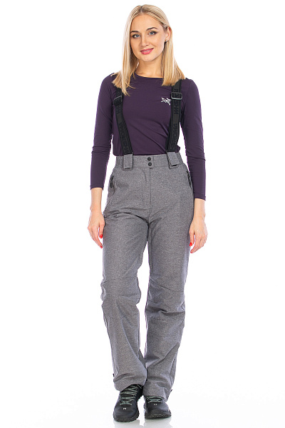 Женские горнолыжные Штаны WHS Светло-серый, 8783316
