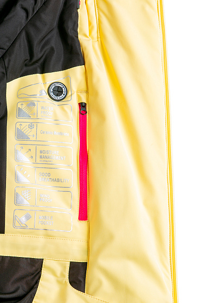 Женская горнолыжная Куртка WHS Желтый, 8783333