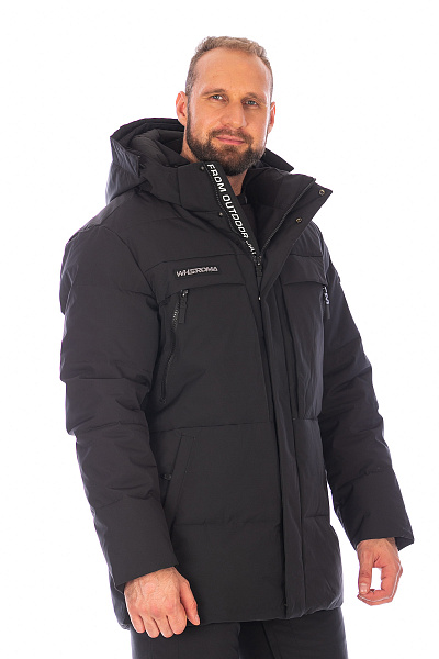 Мужской зимний Пуховик WHS Черный, 8783346