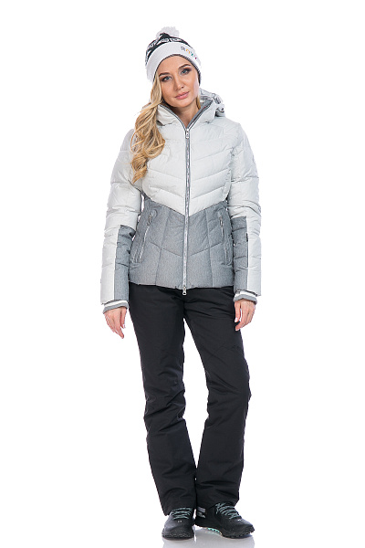 Женский горнолыжный Пуховик High Experience Серый, 6980377