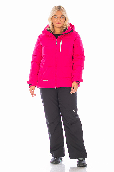 Женский зимний Пуховик Lafor Малиновый, 76702