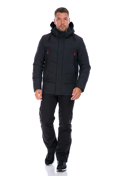 Мужской зимний Пуховик WHS Темно-серый, 8783184