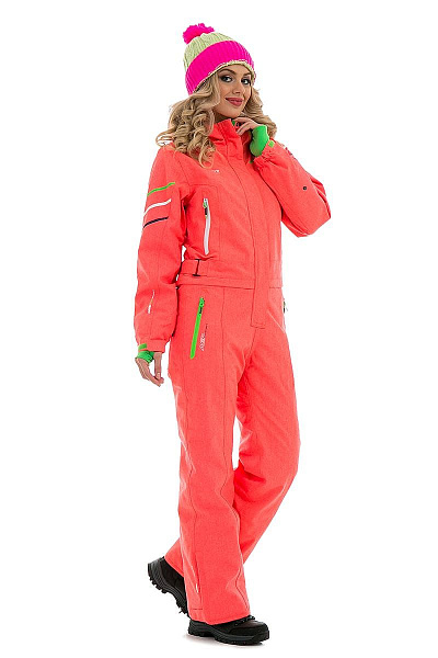 Женский горнолыжный Комбинезон Snow Headquarter Коралловый, 838111