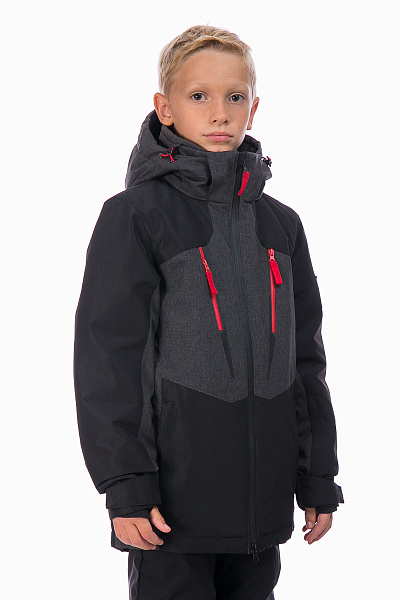 Детская горнолыжная Куртка WHS Темно-серый, 8783187