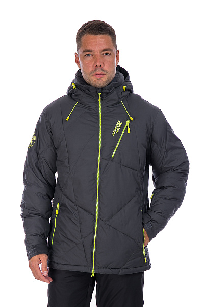 Мужской горнолыжный Пуховик Running River Серый, 827872