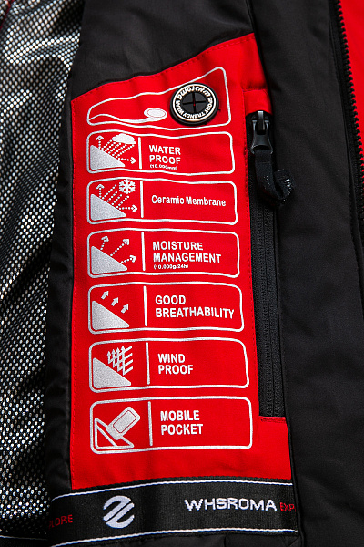 Мужской горнолыжный Костюм WHS Красный, 8783399K1