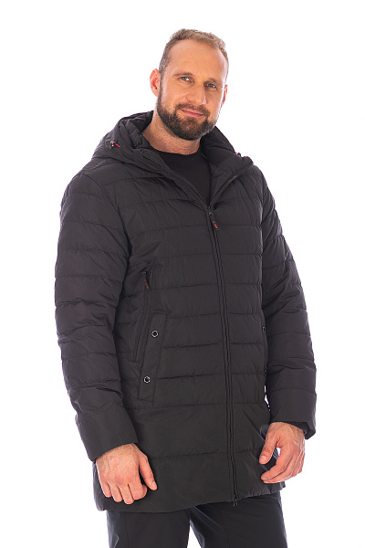 Мужской зимний Пуховик Lafor Черный, 767030