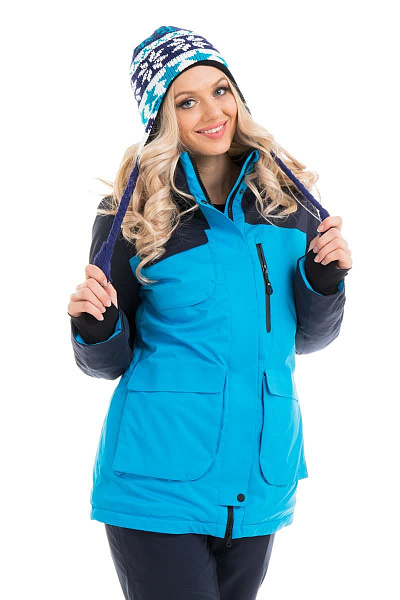 Женская горнолыжная Куртка WHS Голубой, 8783100