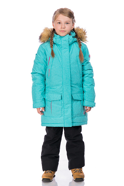 Детская зимняя Куртка WHS Бирюзовый, 8783246