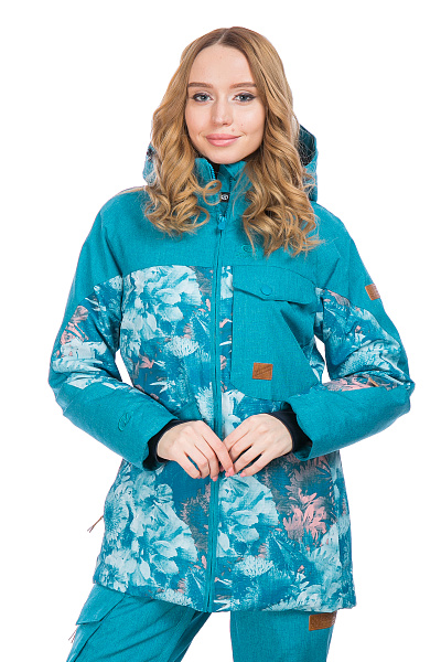 Женский горнолыжный Костюм High Experience Бирюзовый, 6980368K1