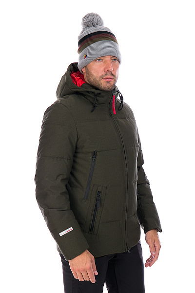 Мужской зимний Пуховик WHS Хаки, 8783228