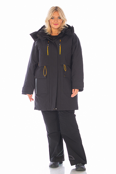 Женская зимняя Парка WHS Черный, 8783339