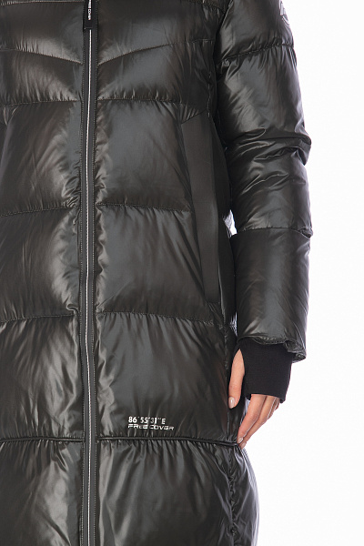 Пуховик FREE COVER Темно-зеленый, 70673