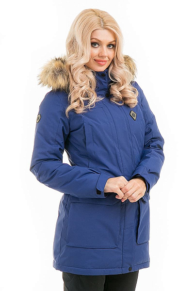 Женская зимняя Парка WHS Синий, 878383