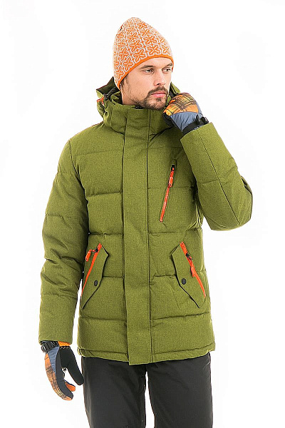 Мужской зимний Пуховик WHS Зеленый, 878377
