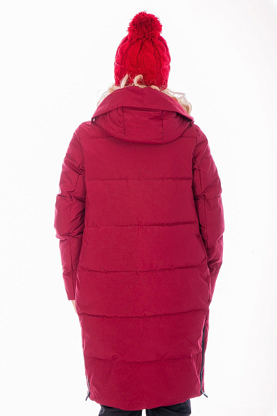 Женский зимний Пуховик WHS Бордовый, 8783155