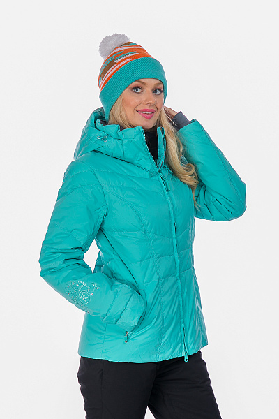 Женский горнолыжный Пуховик Running River Мятный, 827866